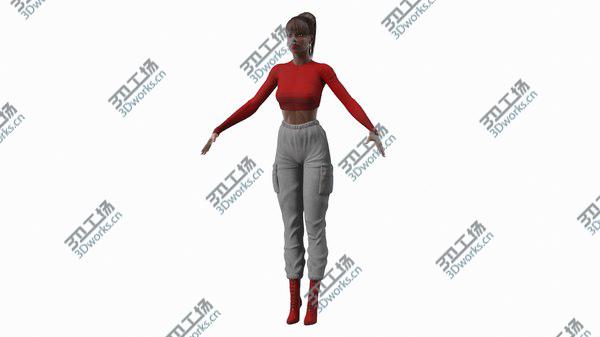 images/goods_img/20210312/Dark Skin City Style Woman Rigged 3D model/2.jpg